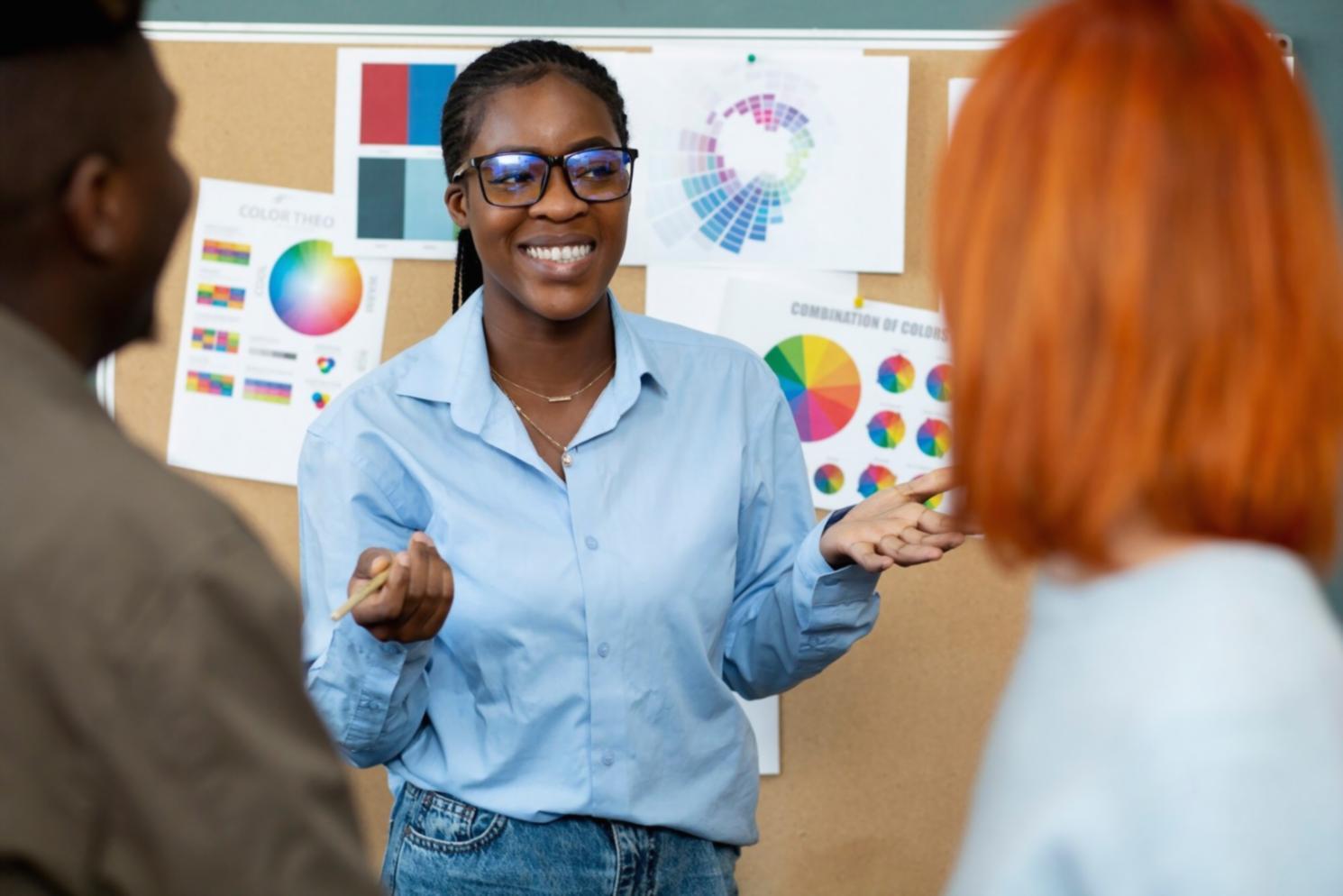 Professional software testing team analyzing application functionality and user experience