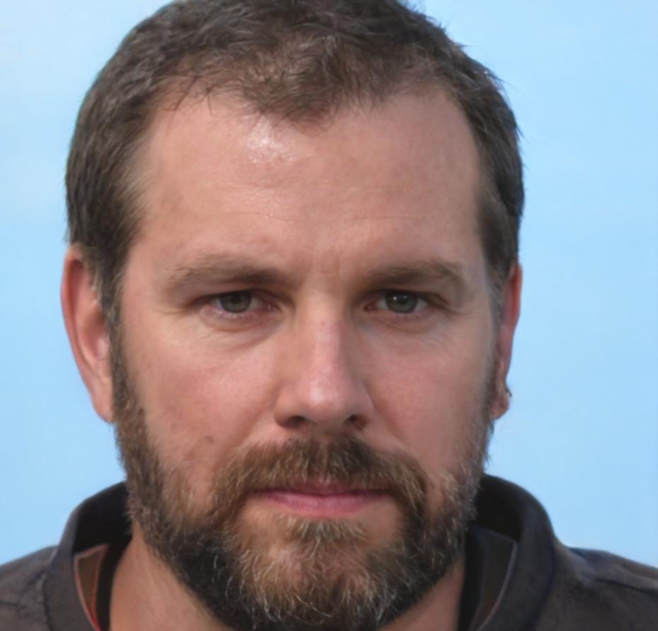 Portrait of satisfied client