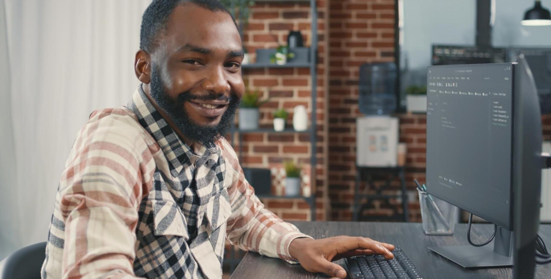 Testing team analyzing user interface interactions on multiple devices